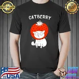 Catberry Cat with Strawberry Bonnet T-Shirt