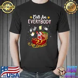 Cats For Everybody Christmas Cat Christmas Santa T-Shirt