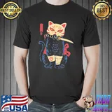 Catsune cat demon slayer kimetsu no yaiba shirt