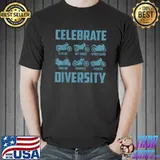 Celebrate Diversity Motorcycle Motorbike Lovers Chopper Cruiser Sportbike T-Shirt