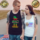 Christmas Elf Custom Name Maci Matching Family Group Party T-Shirt Tank Top