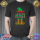 Christmas Elf Custom Name Maci Matching Family Group Party T-Shirt