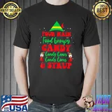 Christmas Four Main Food Groups Elf Buddy Xmas Pajama Gifts T-Shirt