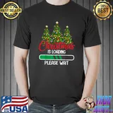 Christmas Is Loading Please Wait Xmas Tree Lights Pajama Matching Family T-Shirt