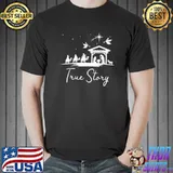 Christmas Nativity True Story Of Jesus Birth T-Shirt