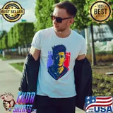 Colorful design robert lewandowskI footballer classic shirt