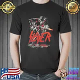 Cool design album cover the slayer rock band 90s shirt