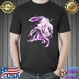 Cool genshin impact keqing electro character art shirt
