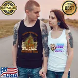 Cowboy Horsing Rocking Around Christmas Tree Western T-Shirt Tank Top