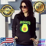 Cute avogato cat and avocado funny design classic s Hoodie