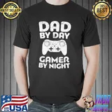 Dad by day gamer by night classic shirt