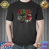 Dead Inside But Festive Merry Christmas Skeleton Dancing Butterflies Leopard T-Shirt