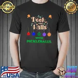 Deck The Halls With Pickleballs Pickleball Player, Pickleball Christmas T-Shirt