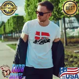 Denmark flag formula 1 magnussen haas f1 team classic shirt