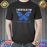 Diabetes awareness in november we wear blue hope shirt