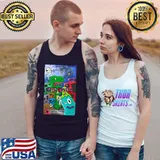 Dino kooks American with dinosaur and alien trending classic s Tank Top
