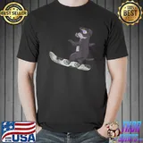 Dog Mom Dog Dad Snowboarding Snow Winter Sport Ice Snowboard T-Shirt