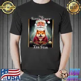 Doge Santa Tarot The Star Shiba Inu Christmas Crypto Hodl T-Shirt