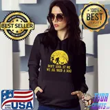 Don't Look At Me We All Need A Dog Bigfoot Moon Halloween T-Shirt Hoodie