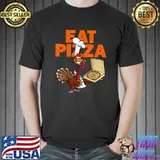 Eat Pizza Vegan Thanksgiving Turkey T-Shirt