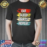 Eat Sleep Darts Repeat Vintage T-Shirt