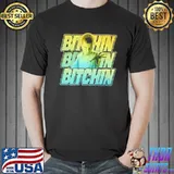 Eleven bitchin green gradient stack stranger things quotes classic shirt