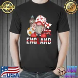 England 2022 Soccer Football Fans Lovers English Gnome Flag T-Shirt