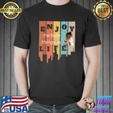 Enjoy The Little Things In Life Biology Biologist Microscope Lab Vintage T-Shirt