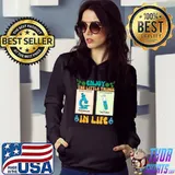Enjoy The Little Things In Life Test Tube Microscope Biology Nerd Science T-Shirt Hoodie