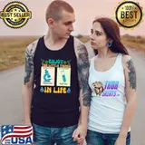 Enjoy The Little Things In Life Test Tube Microscope Biology Nerd Science T-Shirt Tank Top