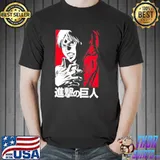 Eren white typographic design attack on titan classic shirt