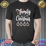 Family Christmas 2022 Love My Family Santa Hat Candy T-Shirt