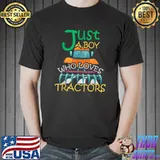 Farm Lifestyle Just A Boy Who Loves Tractors T-Shirt