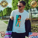 Faye Valentine graphic cowboy bebop colored classic shirt