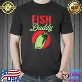 Fish Daddy Father Dad Fish Moon T-Shirt