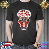 Flashing through the snow colourwith text gremlins shirt
