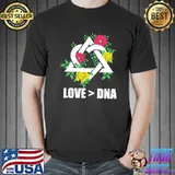 Floral adoption announcement day family gifts DNA symbol classic shirt