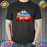 Free Universal Medicare For All Health Care Is Human Right Vintage T-Shirt