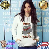 Funny merry yule cat christmas s Hoodie