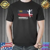 Handball Player Liechtenstein Flag Sports Womens Handball T-Shirt