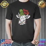 Heifer Stay Merry And Bright Christmas Western Farmer T-Shirt