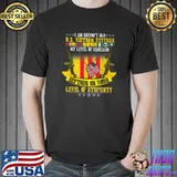 I Am Grumpy Old Vietnam Veteran Us Veterans Day Depends On Your Level Of Stupidity Usa Flag T-Shirt