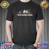 I read banned books cat bookshelf T-Shirt