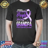 I Wear Purple For My Grandpa Retinitis Pigmentosa Awareness T-Shirt