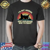 I'm Not Arguing Just Explaining Why I'm Right Cute Cat Lover Vintage T-Shirt