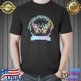 Interstitial Lung Disease Betterfly Ribbon Awareness Tie Dye Stars T-Shirt