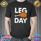 It's Leg Day Workout Turkey Thanksgiving Matching T-Shirt