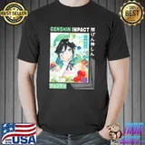 Japanese style ventI genshin impact ventI chibI retro shirt