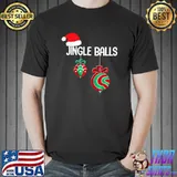 Jingle Balls Christmas Santa Hat Matching Couple Chestnuts T-Shirt