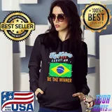 Keep calm and carry on be the winner Brazil team classic s Hoodie